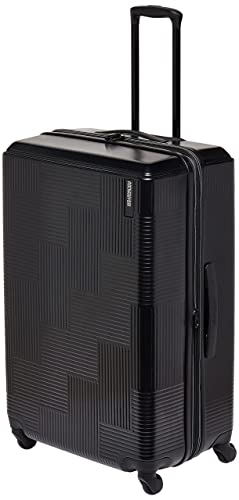 American Tourister Stratum XLT Expandable Hardside Luggage with Spinner Wheels, Jet Black, Checked-Large 28-Inch - color: Jet Black, size: Checked-Large 28-Inch