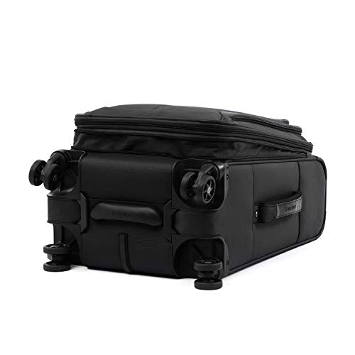 Travelpro Tourlite Softside 2-Piece Set, Expandable Luggage, 4 Spinner Wheels, Lightweight Suitcase, 21" Carry-On, 25" Checked Medium, Black - color: Black, size: 2-Piece Set (21/25)