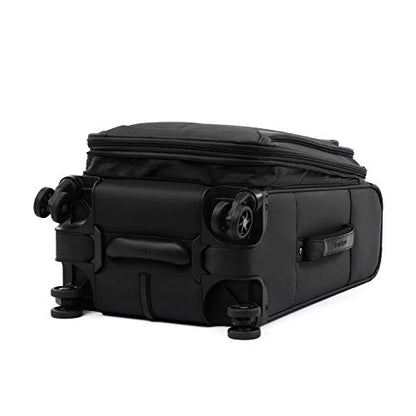 Travelpro Tourlite Softside 2-Piece Set, Expandable Luggage, 4 Spinner Wheels, Lightweight Suitcase, 21" Carry-On, 25" Checked Medium, Black - color: Black, size: 2-Piece Set (21/25)
