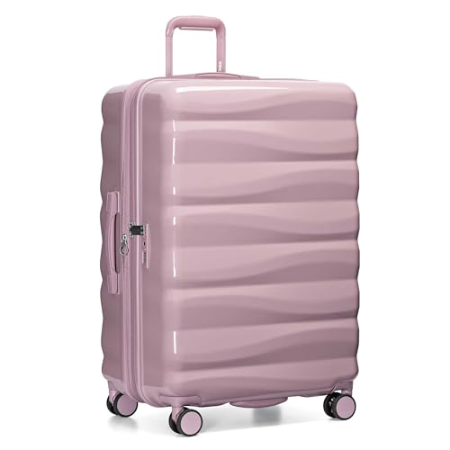 Traveler's Choice Edinburgh II Hardside Spinner Luggage, TSA Lock, Muted Pink, 29" Large - color: Muted Pink, size: 29" Large