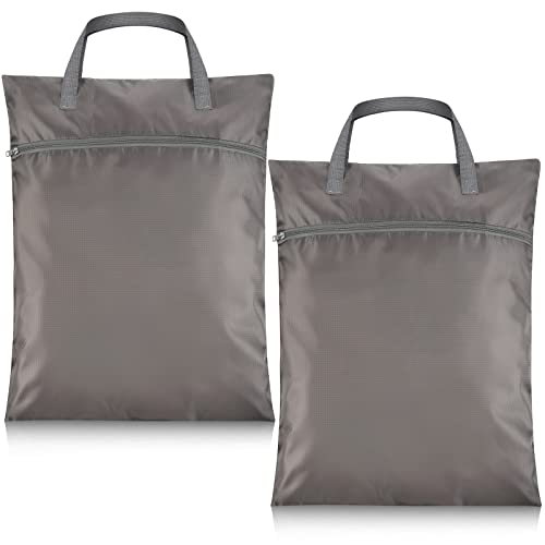 Oudain 2 Pcs Travel Laundry Bags Waterproof Dirty Clothes Bag, Gray - color: Gray