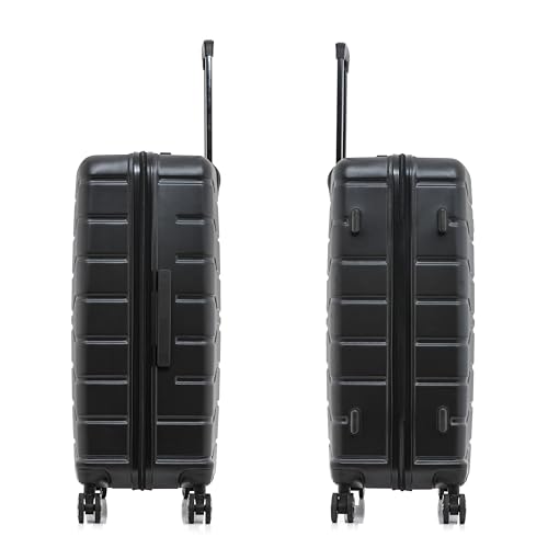 InUSA TREND Luggage with Spinner Wheels | Durable Lightweight Hardside Suitcase, Travel bag with Handle and Trolley, 28-Inch Large Checked luggage | Black - color: Black, size: 28 Inch