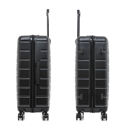 InUSA TREND Luggage with Spinner Wheels | Durable Lightweight Hardside Suitcase, Travel bag with Handle and Trolley, 28-Inch Large Checked luggage | Black - color: Black, size: 28 Inch