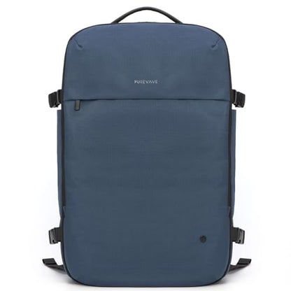 PUREVAVE Laptop Backpack Water Resistant YKK Zippers Travel Study - color: Dark Blue