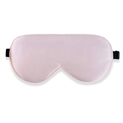 Alaska Bear Mulberry Silk Sleep Mask, Cool and Smooth, Pink - color: Pink