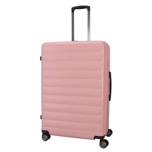 TRIPS EON 28-Inch Lightweight Durable Hardside 8-Wheel Spinner Checked Suitcase Size Luggage, Ash Rose - color: Ash Rose, size: LARGE CHECKED