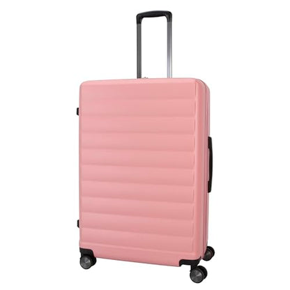 TRIPS EON 28-Inch Lightweight Durable Hardside 8-Wheel Spinner Checked Suitcase Size Luggage, Ash Rose - color: Ash Rose, size: LARGE CHECKED