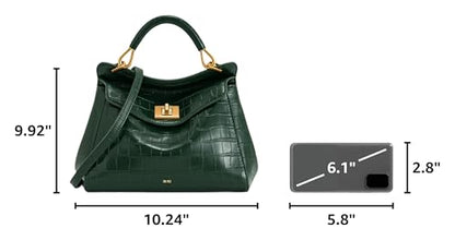 JW PEI Women's Lucia Classic Top Handbag - color: Green Croc