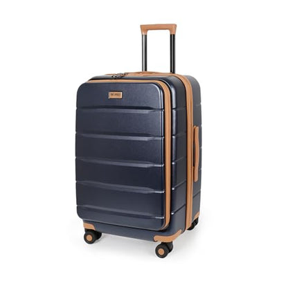 24'' Luggage,Hardside Suitcase w/Spinner Wheels,TSA LOCK - color: Blue, size: 24" Mid-Checked