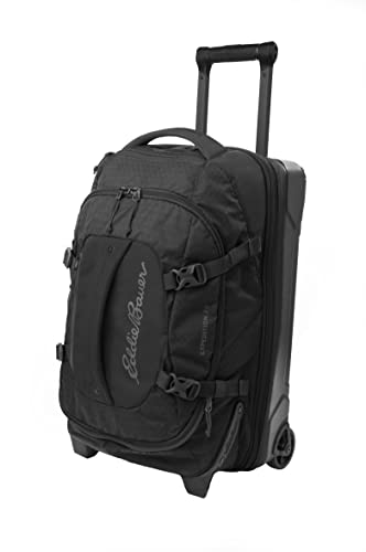 Eddie Bauer Expedition Rolling Duffel Bag with Wheels - Black, 22" - color: Black, size: 22" (Carry-On)