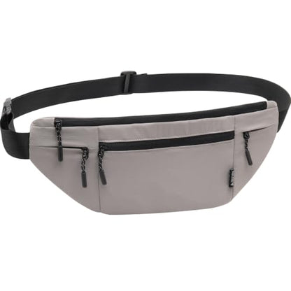 Money Belt for Travel RFID Blocking Passport Holder (light grey) - color: light grey