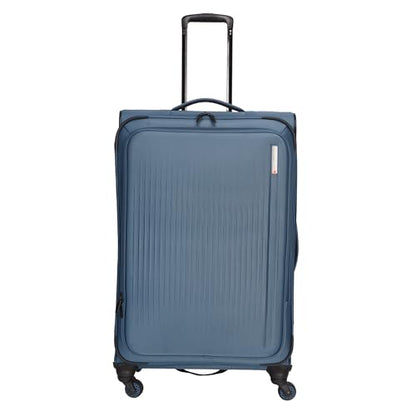 Sharper Image Odyssey 2-Piece Set (21.5" & 29") Expandable 8-Wheel Spinner Carry On and Large Checked Luggage Set, Bluefin - color: Bluefin, size: 2-Piece Set