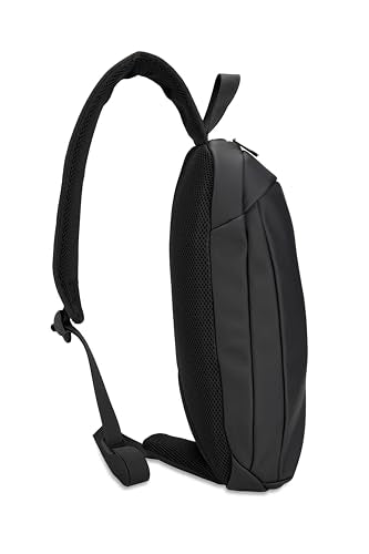 X RAY Water Resistant Crossbody Sling Bag for Women, Lightweight PU leather Travel Shoulder Bag with Adjustable Strap - color: Black