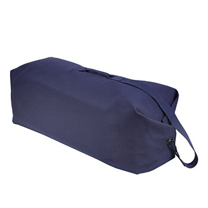 Heavyweight Top Load Canvas Duffle Bag - color: Navy Blue, size: 25" X 42"