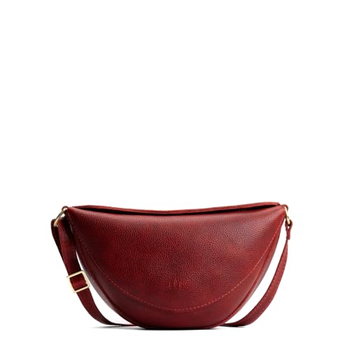 Portland Leather Goods Koala Sling Bag - Adjustable Full-Grain Leather - color: Chili Red, size: Large