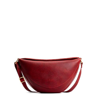 Portland Leather Goods Koala Sling Bag - Adjustable Full-Grain Leather - color: Chili Red, size: Large