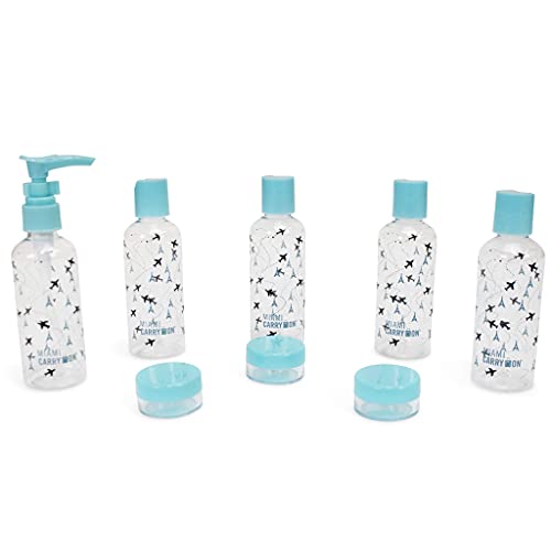 9 Piece TSA Approved Travel Bottle Set - BPA Free (Paris) - color: Paris