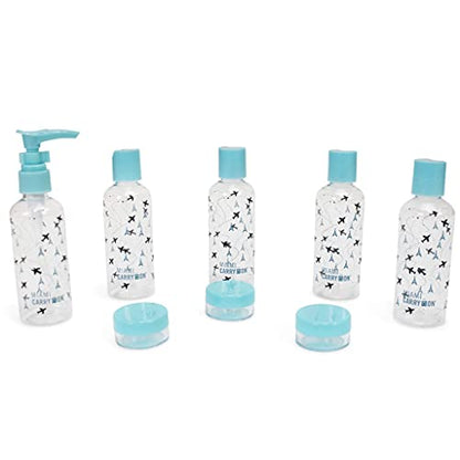 9 Piece TSA Approved Travel Bottle Set - BPA Free (Paris) - color: Paris