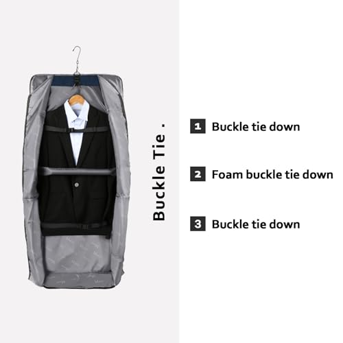 MATEIN Travel Garment Bags, Large Convertible Carry On Garment Bag, Blue - color: Blue