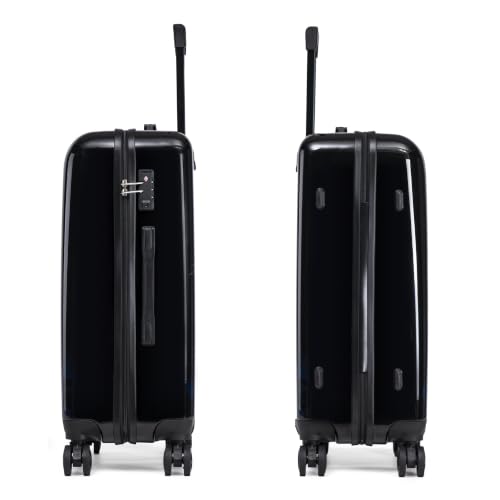 InUSA Cat Print 24-Inch Hardside Spinner Luggage Lightweight & TSA Lock - color: Cat, size: 24 Inch