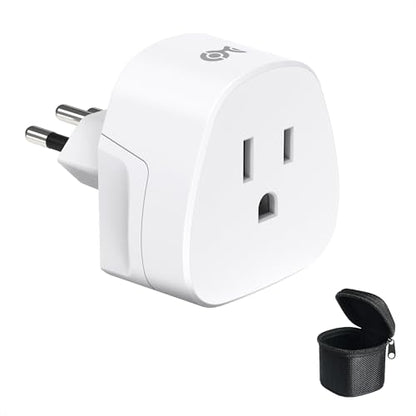 Cable Matters Type N Plug Adapter, US to Brazil Travel Adapter, White - style: Brazil/South Africa