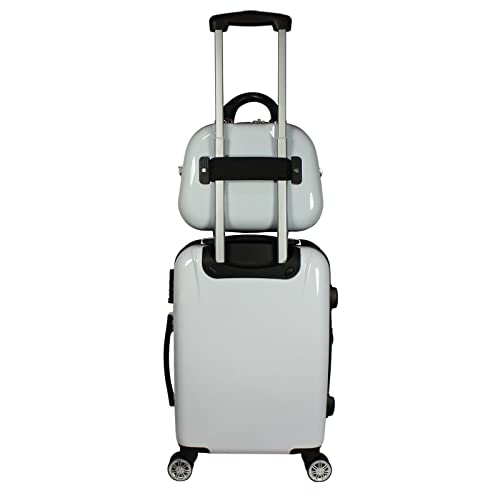 World Traveler Butterfly 2-Piece Carry-On Polycarbonate Hardside Expandable Spinner Luggage Set - size: 2-Piece Set