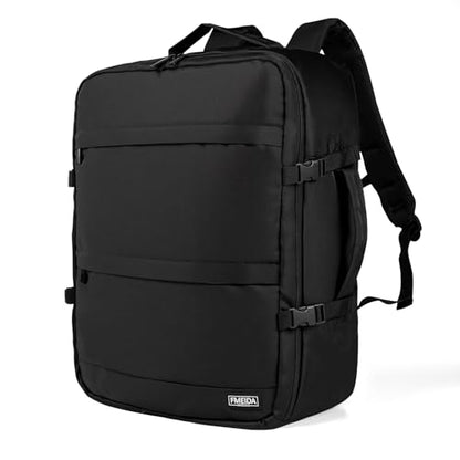 Fmeida Travel Backpack for Men Airplane Flight Approved Personal Item Bag - color: Black, size: Large