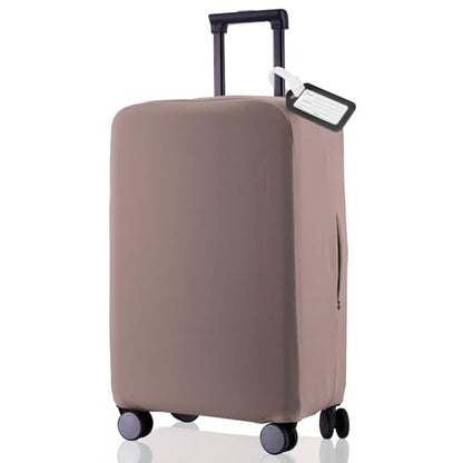 Travel Luggage Cover Protector Scratch-Resistant Fit 19-33 Inch, Not Included Suitcase (Khaki, 3XL(32-33inch)) - color: Khaki, size: 32-33 inch