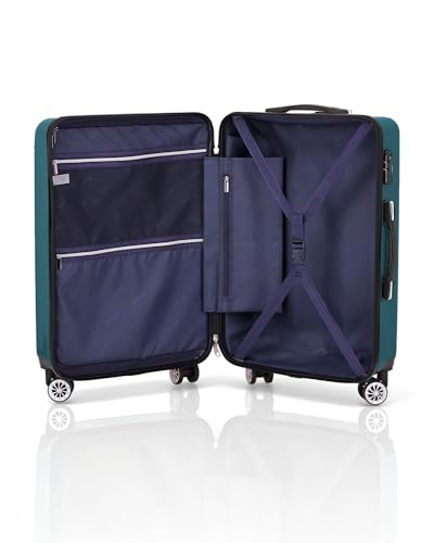 Coolife Luggage, Lightweight and Durable Hardshell, 24 in, green new - color: green new, size: M(24in)