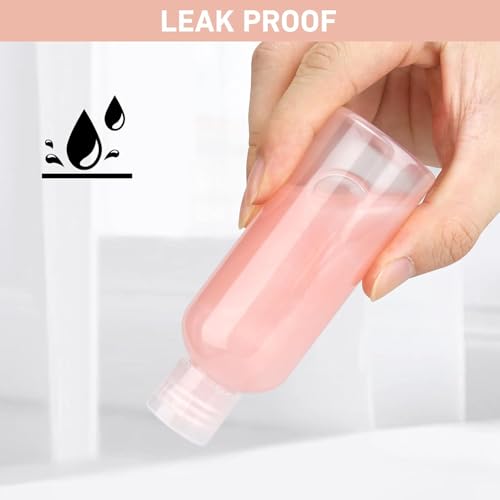 10 Pack 3.4 oz Clear Travel Bottles for Toiletries - color: B-10Clear