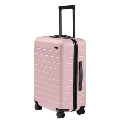Away Bigger Carry-On Luggage, 23-Inch Lightweight Hardside Spinner Suitcase - color: Blush Pink