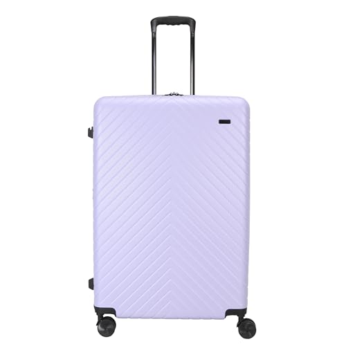 TRIPS RIDGELINE 2-Piece Hardside 8-Wheel Spinner Luggage Set: 20" Carry-On & 28" Checked Suitcase Size Luggage, Lavender - color: Lavender, size: 2PC SET(CARRY ON+ LG CHECK)