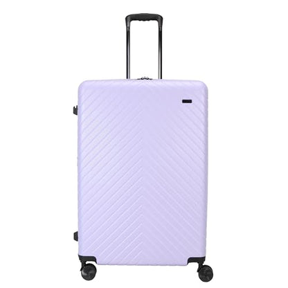TRIPS RIDGELINE 2-Piece Hardside 8-Wheel Spinner Luggage Set: 20" Carry-On & 28" Checked Suitcase Size Luggage, Lavender - color: Lavender, size: 2PC SET(CARRY ON+ LG CHECK)