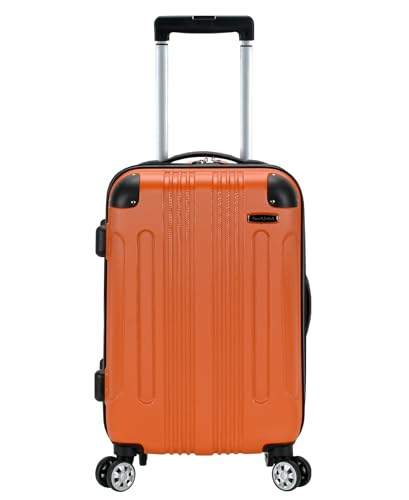 Rockland London Hardside Spinner Wheel Luggage, Carry-On 20", Orange - color: Orange, size: Carry-on 20"