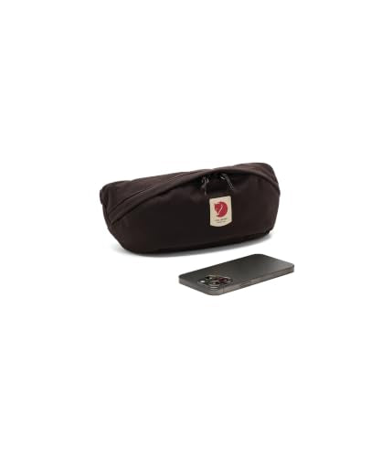 Fjällräven Ulvo Hip Pack Medium - Waterproof Bergshell Fabric, Durable Storage, Adjustable Belt- Hiking, Travel - color: Black Oak
