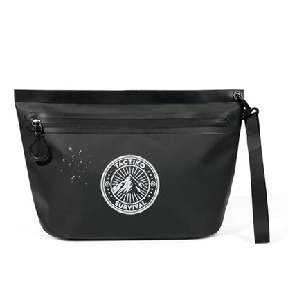 Tactiko 3L Heavy-Duty Zipper Pouch – Splash-Resistant Gear Organizer - color: Black