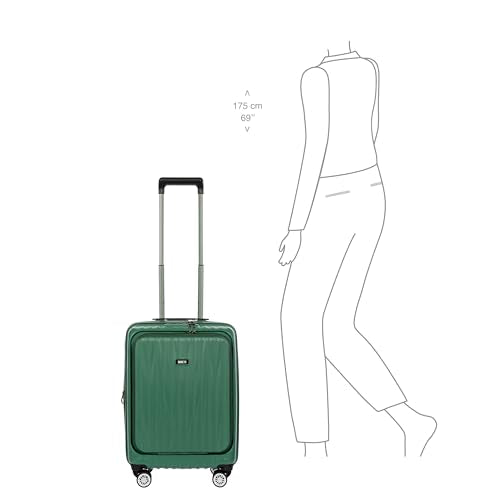 Bric's Cervia 2pc Hardside Expandable Luggage Set, 360° Spinner Wheels, Lightweight Checked Suitcase, TSA-Approved Locks, Durable, (21”/ 30”), Dark Emerald Green - color: Dark Emerald Green, size: 2 Piece Set (21 with Front Pocket / 30)