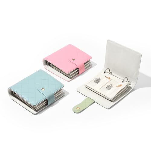 Oirlv Compact Travel Jewelry Organizer Light Blue - color: Light Blue