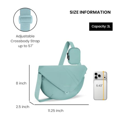 Sherpani Milli, Small Crossbody Purse for Women, Shoulder Bag - color: Surf