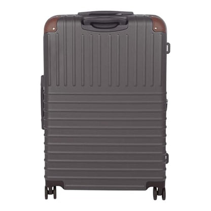 Eddie Bauer Strata Luggage | Hardside | Spinner Wheels | Expandable | Lightweight | Travel Essentials, Cinder, 30" (Check-In) - color: Cinder, size: 30" (Check-In)