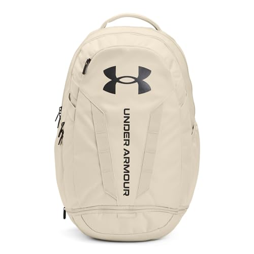Under Armour Unisex Hustle 5.0 Backpack - color: (279) Stone / / Metallic Gun Metal, size: One Size