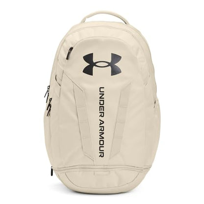Under Armour Unisex Hustle 5.0 Backpack - color: (279) Stone / / Metallic Gun Metal, size: One Size