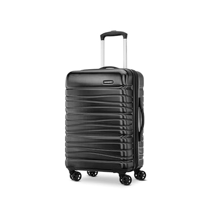 Samsonite Evolve SE Hardside Expandable Luggage with Double Spinner Wheels, Bass Black, Carry-on - color: Bass Black, size: Carry-on Spinner