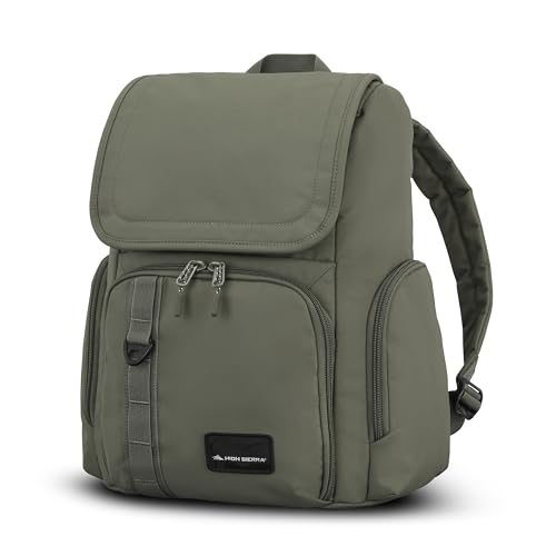 High Sierra Lineage Flap Backpack- Olive - color: Olive, size: Flap Backpack