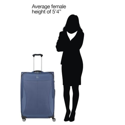 Travelpro 29" Softsided Checked Luggage, Expandable, TSA Lock, Ocean Blue - color: Ocean Blue, size: 29-Inch Checked-Large