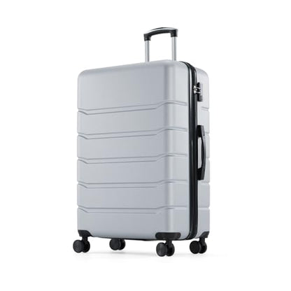 Sweetcrispy 20 Inch Carry On Luggage, Suitcase with Spinner Wheels - color: Light Grey, size: 20 Inch
