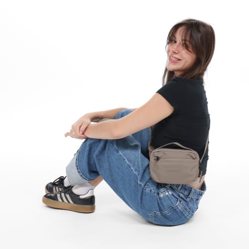 Sherpani Hyk, Small Sling Bag, Lightweight Travel Fanny Pack - color: Dune