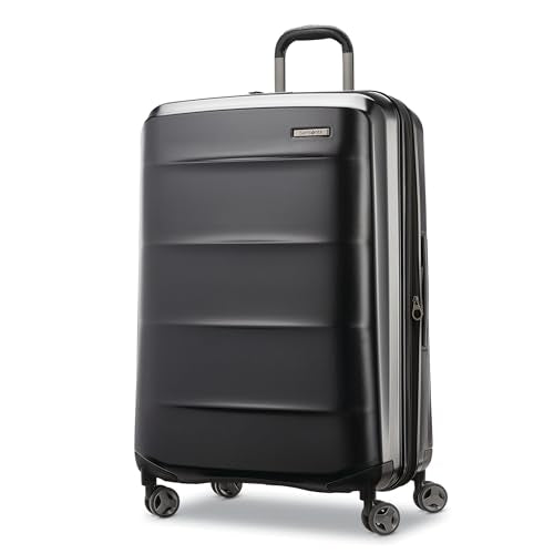 Samsonite Octiv Lightweight Hardshell 28-Inch Large Checked Luggage - Durable & Impact Resistant, 360° Aero Trac Spinner Wheels, Adjustable Telescopic Handle, Expandable, TSA Approved Lock - Black - color: Stealth Black, size: Check-Large 28