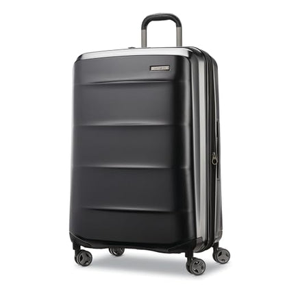 Samsonite Octiv Lightweight Hardshell 28-Inch Large Checked Luggage - Durable & Impact Resistant, 360° Aero Trac Spinner Wheels, Adjustable Telescopic Handle, Expandable, TSA Approved Lock - Black - color: Stealth Black, size: Check-Large 28