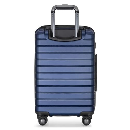 Traveler's Choice Archer Polycarbonate Hardside Spinner Luggage Set, Blue, Carry-On 21-Inch, Tie Down Straps - color: Blue, size: 1-Piece (Carry-On 21-Inch)